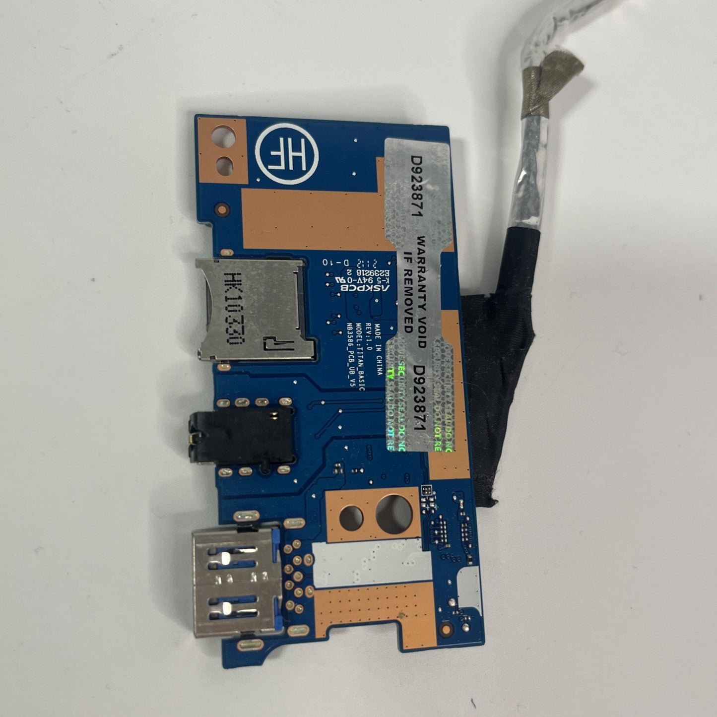 Samsung Galaxy Book NP750XDA USB SD Card Audio Board BA83-02475A HQ3120FC34000