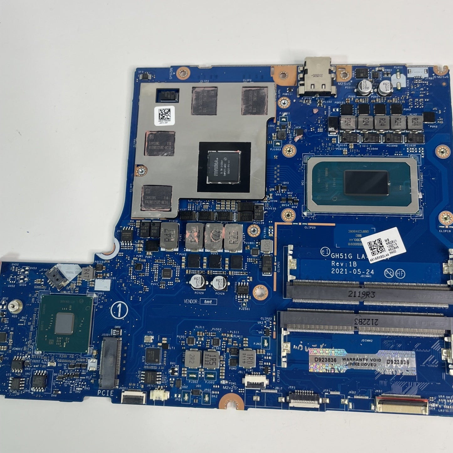 Acer Nitro 5 AN515-57 Motherboard I5-11400H RTX 3050. Power Up No Display