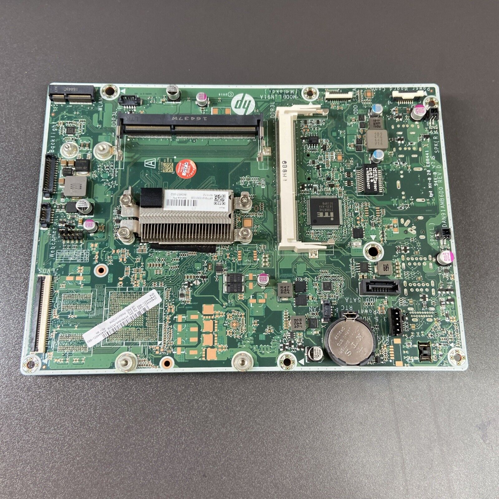 HP 22-B225XT 24-E035P 24-G216 INTEL PENTIUM J4205 CPU MOTHERBOARD 913260-001