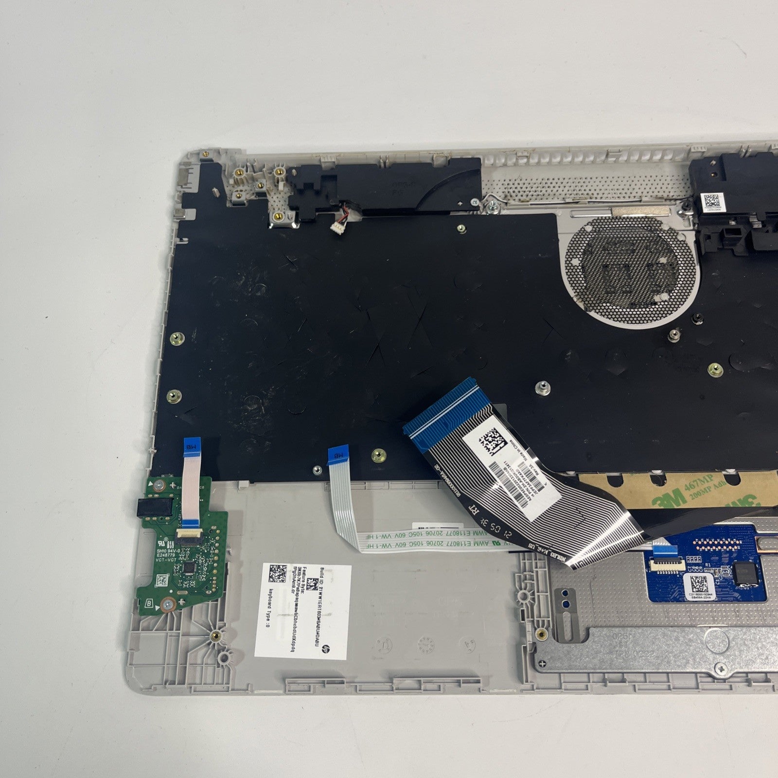 Genuine Silver HP 15s-Eq2510sa Palmrest, Keyboard, Speakers & Touchpad 4D0P5TS