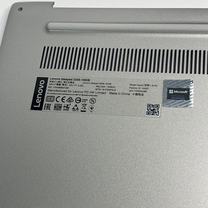 Genuine Sliver Lenovo Ideapad 330S-15IKB Base Bottom Chassis Cover Grade A