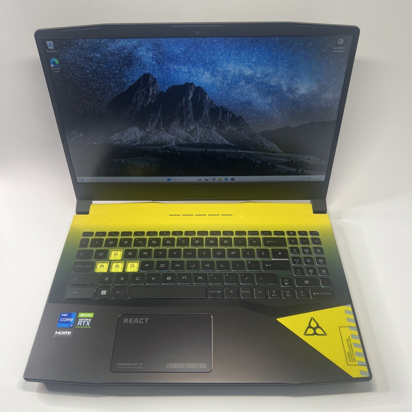 MSI Crosshair 15 Intel Core i7-12700H 1TB SSD 16GB RAM RTX 3070  Windows 11