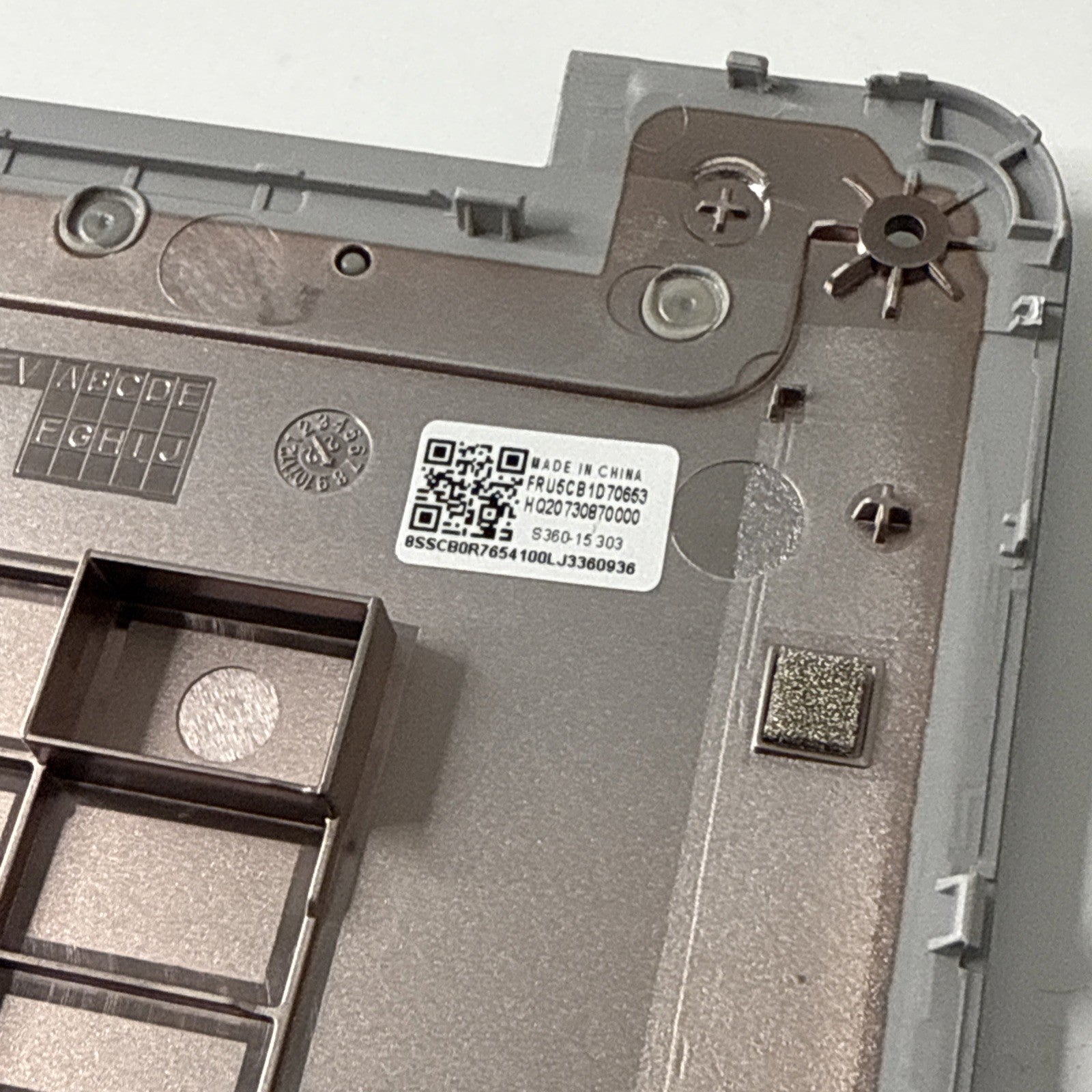 Lenovo IdeaPad 3 Chrome 15IJL6 Bottom Cover Base Casing Assembly Grey 5CB1D70653