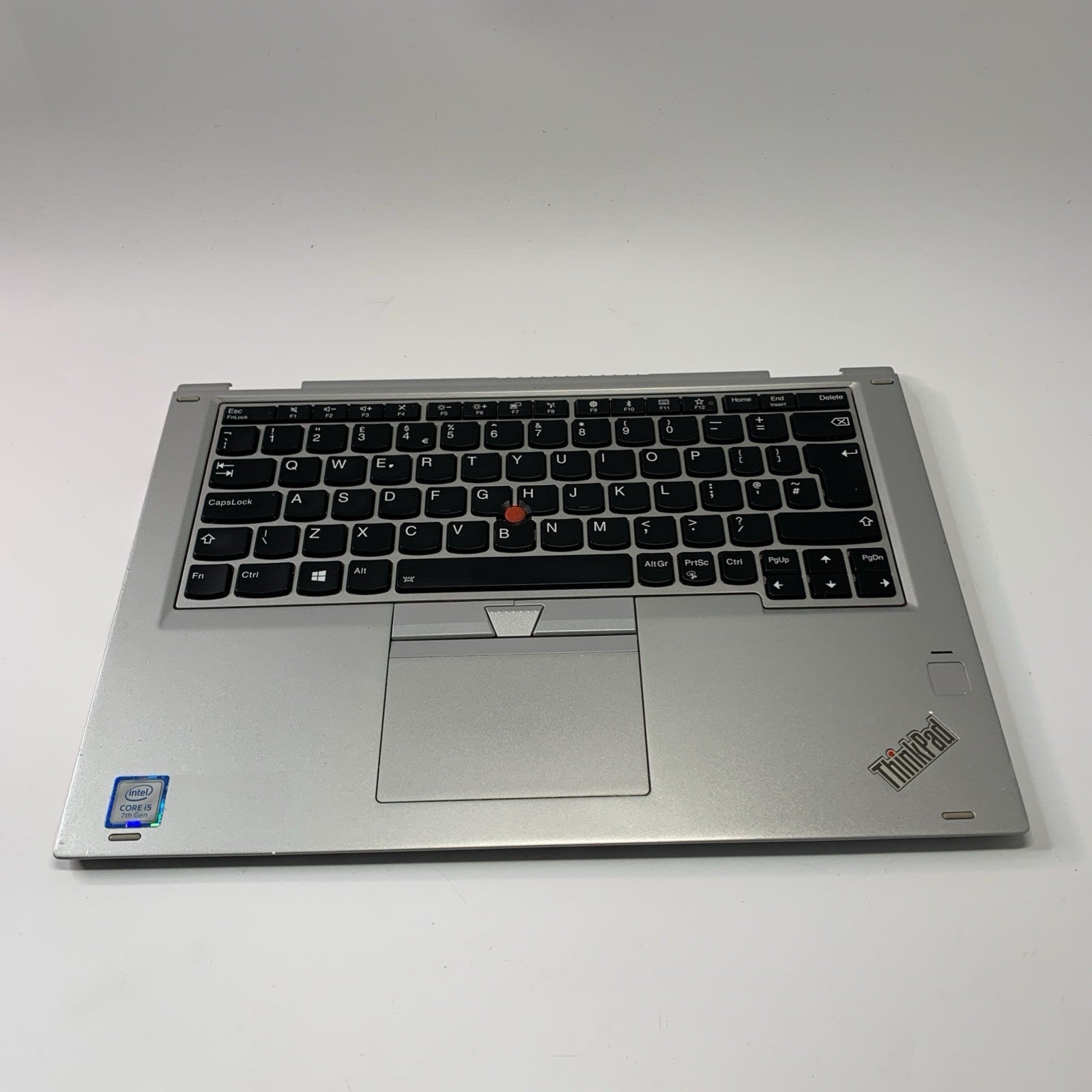 Lenovo Yoga 370 Complete Palmrest UK Backlit Keyboard & Touchpad Silver 01HY214
