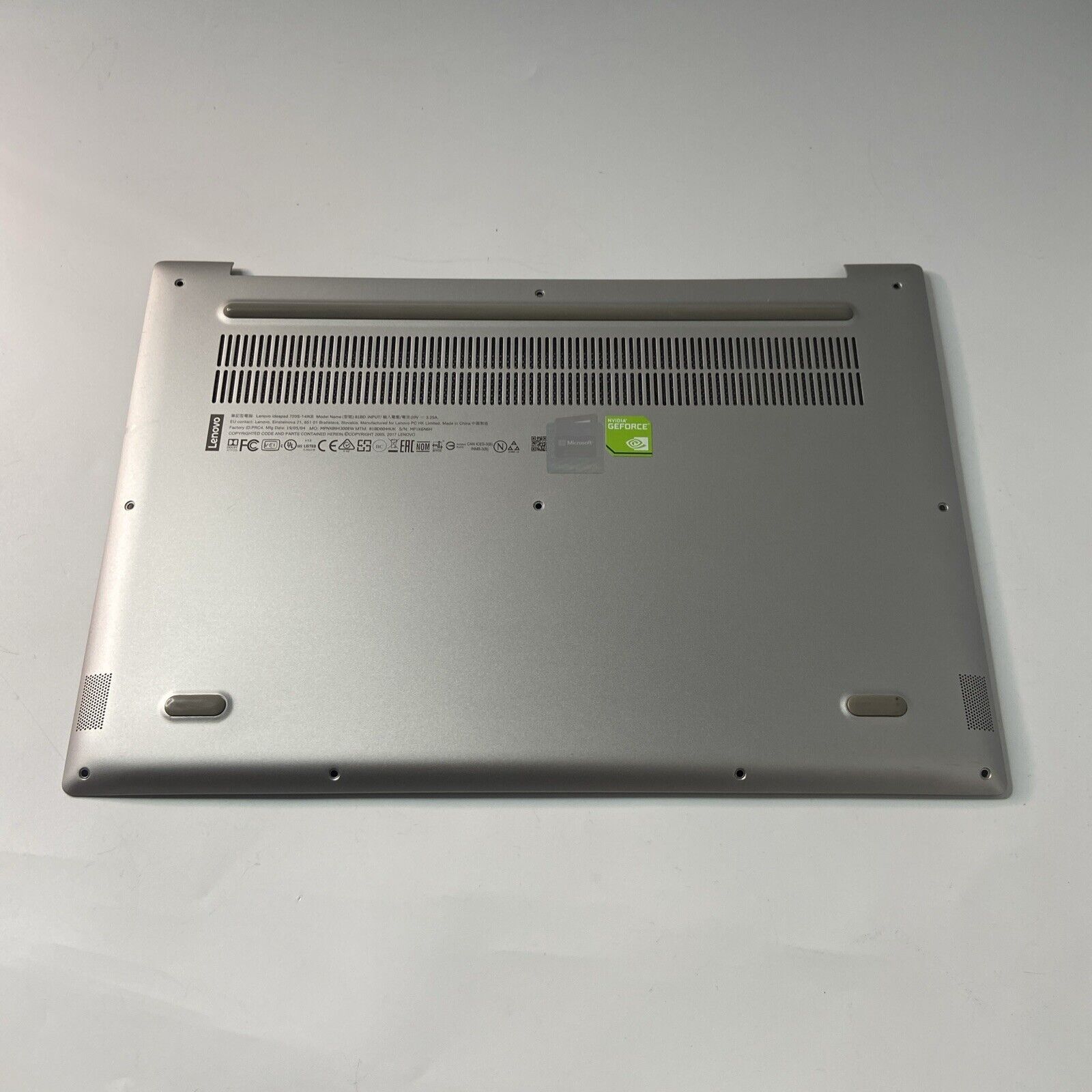 Lenovo Ideapad 720S-14IKB 80XC Base Chassis Bottom Case Cover AM1YA000200