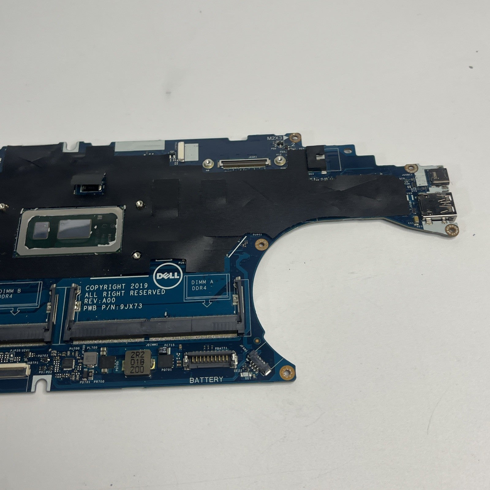 Genuine Dell Latitude 5500 Motherboard i7-8665U 1.90GHz. Mdm Lock