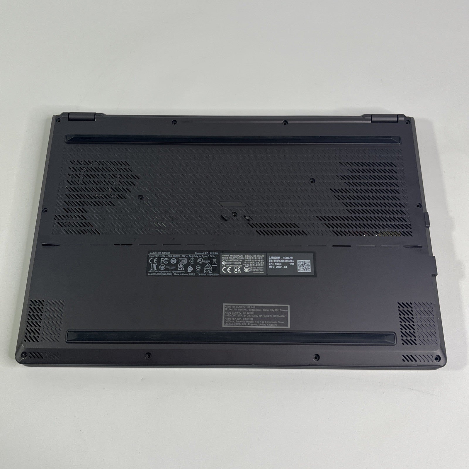 Asus Rog Zephyrus G15 GA503R RYZEN 7 6900HS RTX 3060 144Hz 16GB RAM 512GB SSD