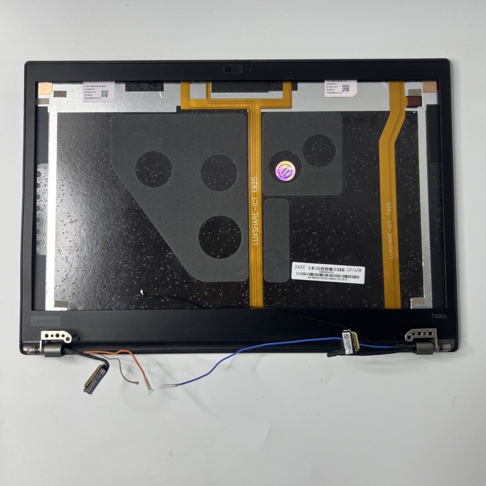 Lenovo ThinkPad T490S T14S LCD Rear Top Lid Back Cover & Screen Bezel