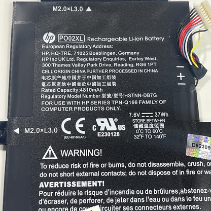 Genuine HP Po02xl Battery For Stream 11-ak0027na Excellent Health.