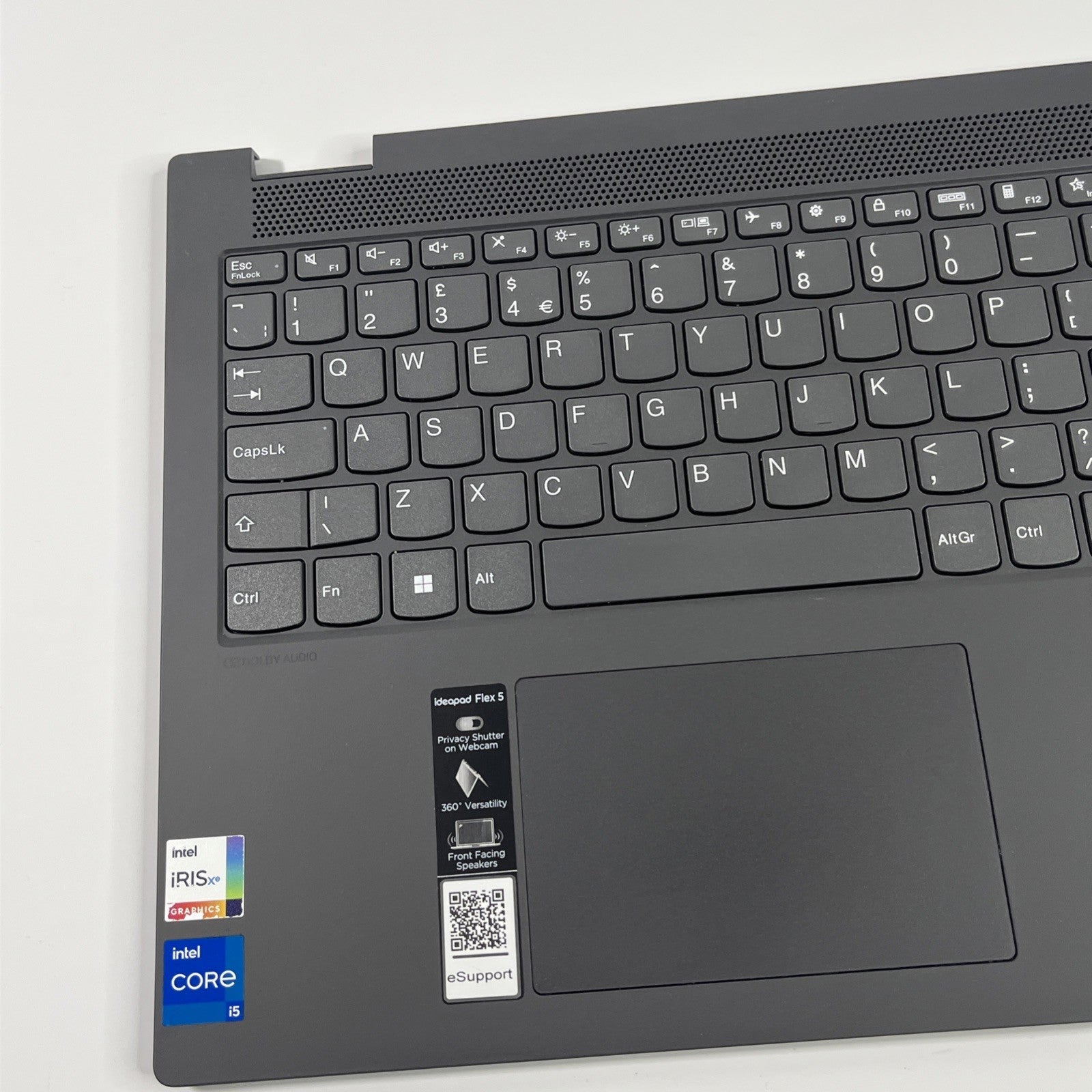 Genuine Grey Lenovo Ideapad Flex 5-15 15ITL05 Complete Palmrest Keyboard Cover
