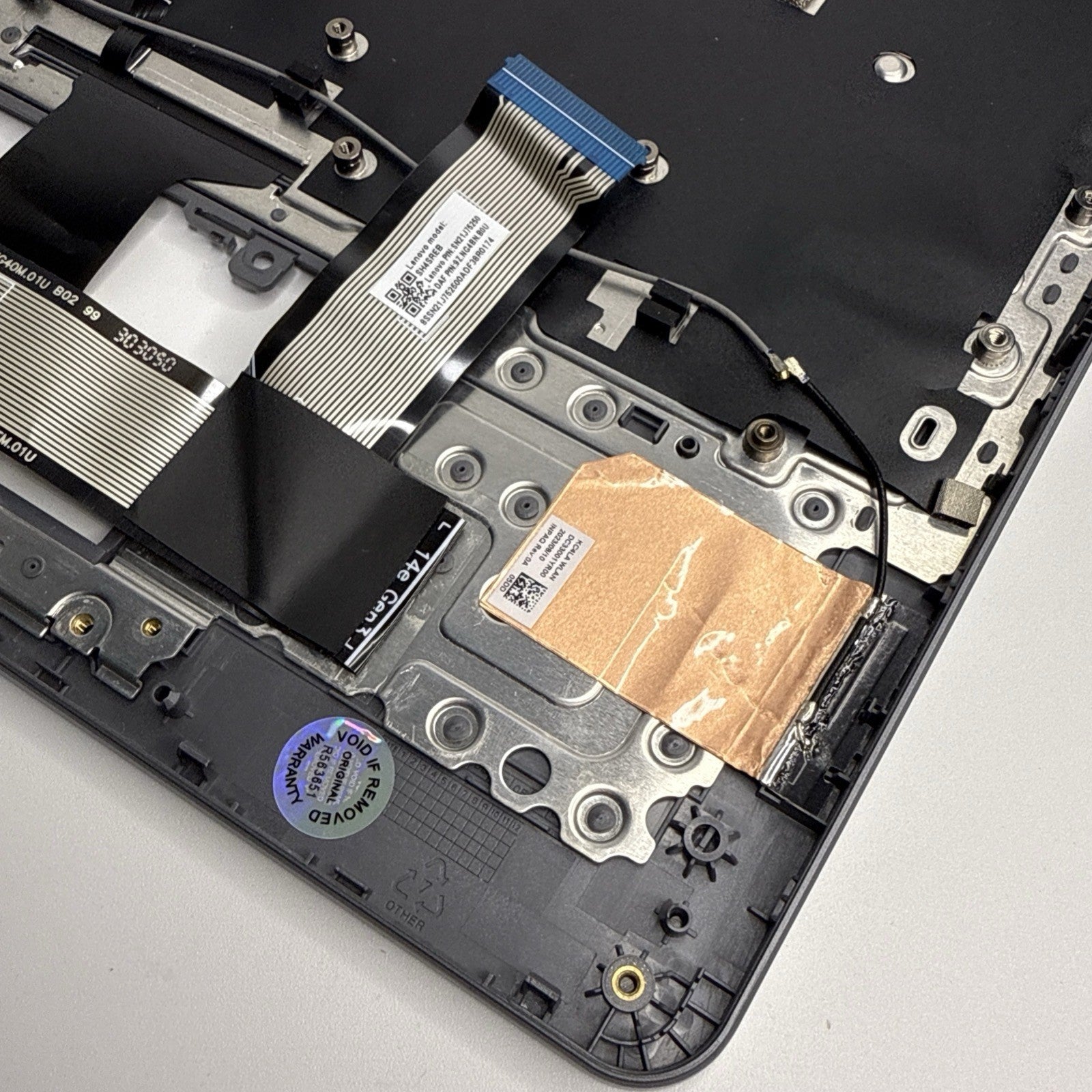 Lenovo Ideapad Slim 3 14IAN8 Palmrest Assembly UK Keyboard Grey