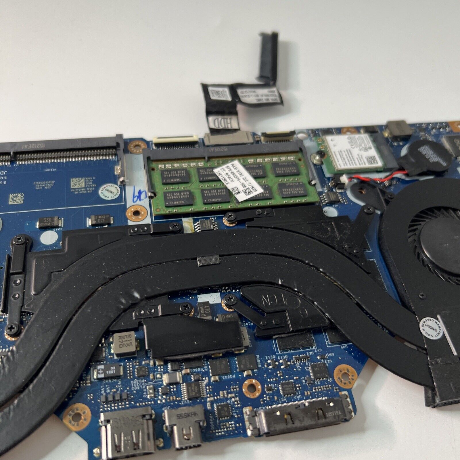 Dell Alienware 13 Motherboard i7-5500u 2.40GHz Heatsink + Fans WORKING