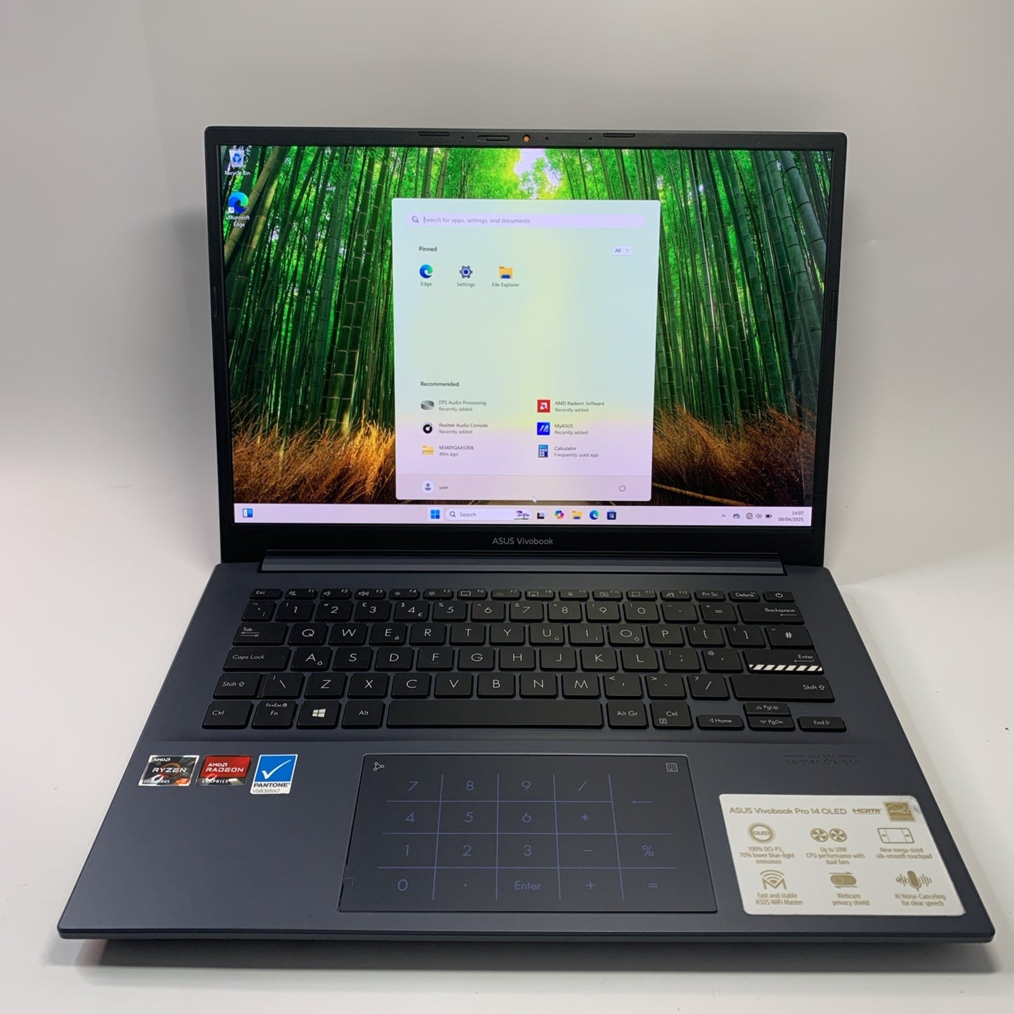 Asus Vivobook Pro 14 M3401Q OLED Ryzen 7-5800H 16GB 512GB SSD Windows 11 Laptop