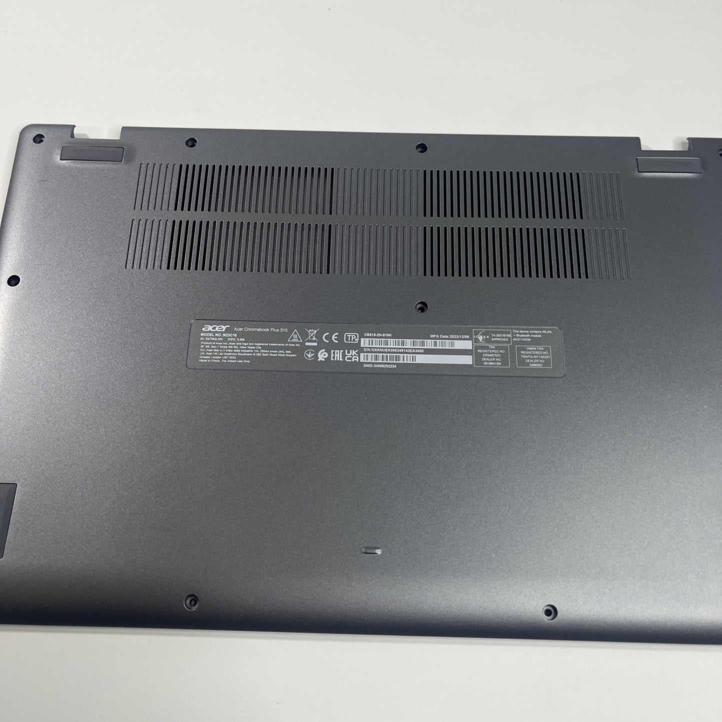 Genuine Acer Chromebook CB515-2H Bottom Base Cover Grey AP96M000601.