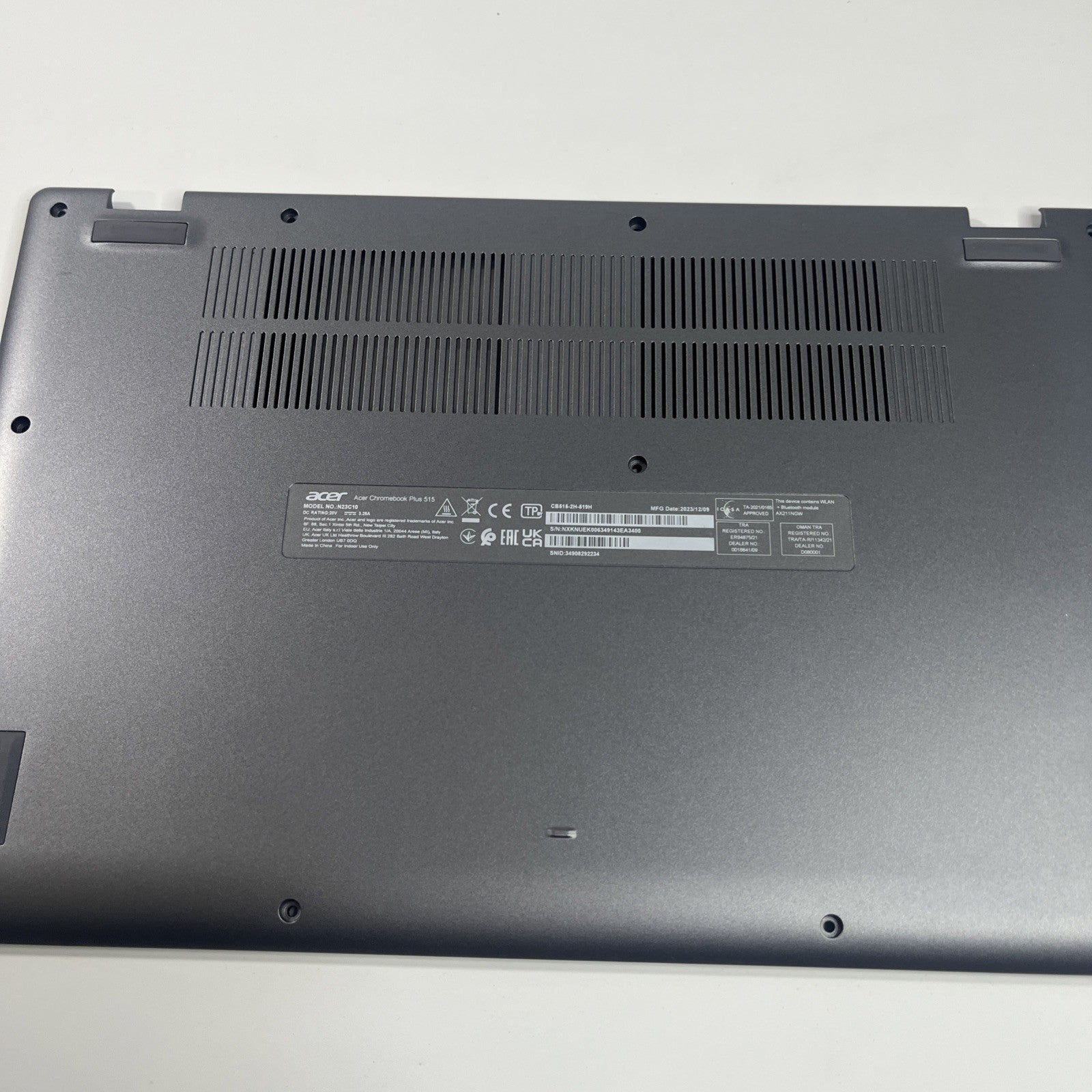 Genuine Acer Chromebook CB515-2H Bottom Base Cover Grey AP96M000601.