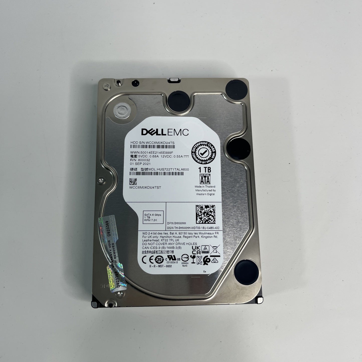 Dell 1TB, 7200 RPM, 3.5 inch Internal Desktop Drive - 0HNWHH