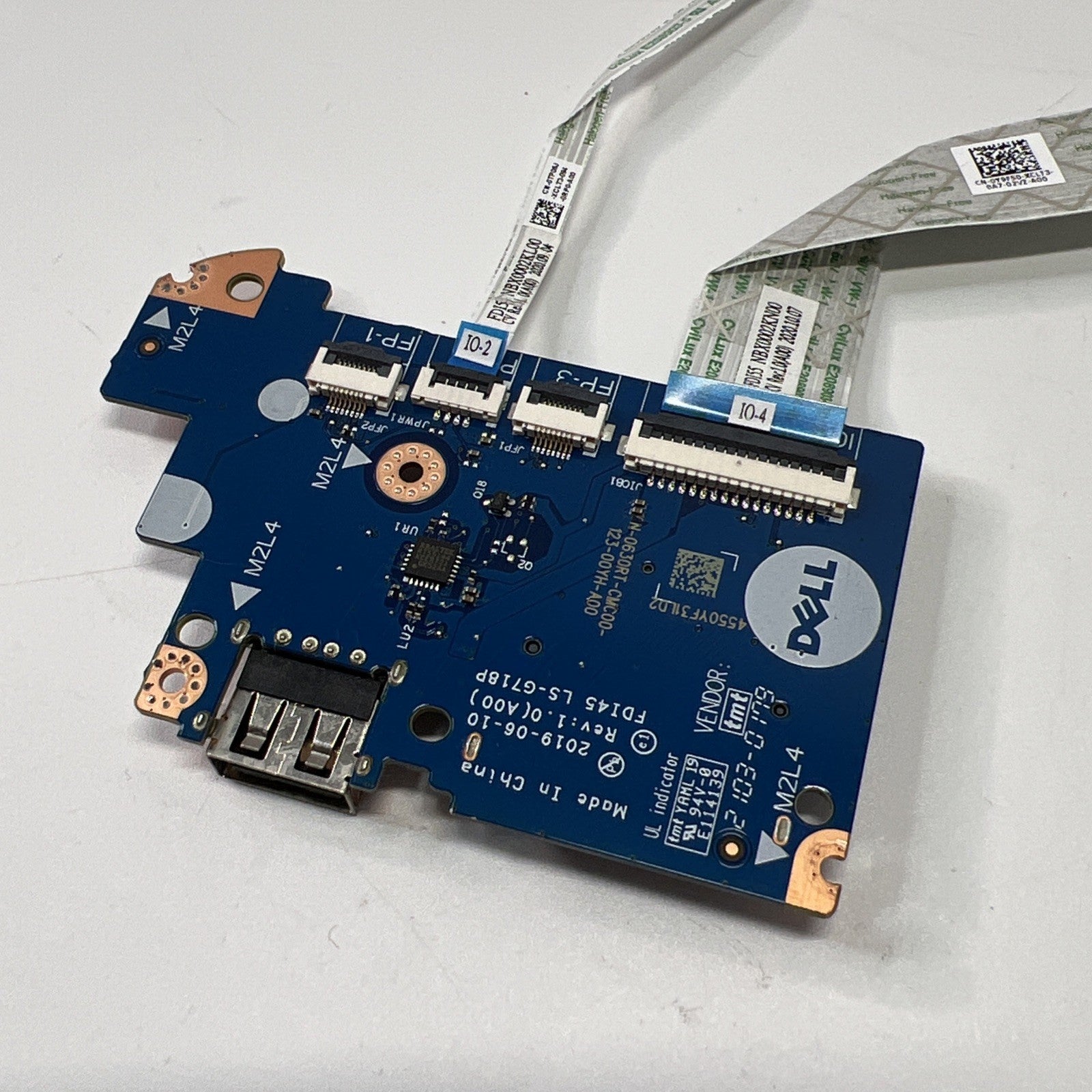 Genuine Dell Inspiron 3505 I/O Board LS-G718P FDI45 0630RT + Connectors