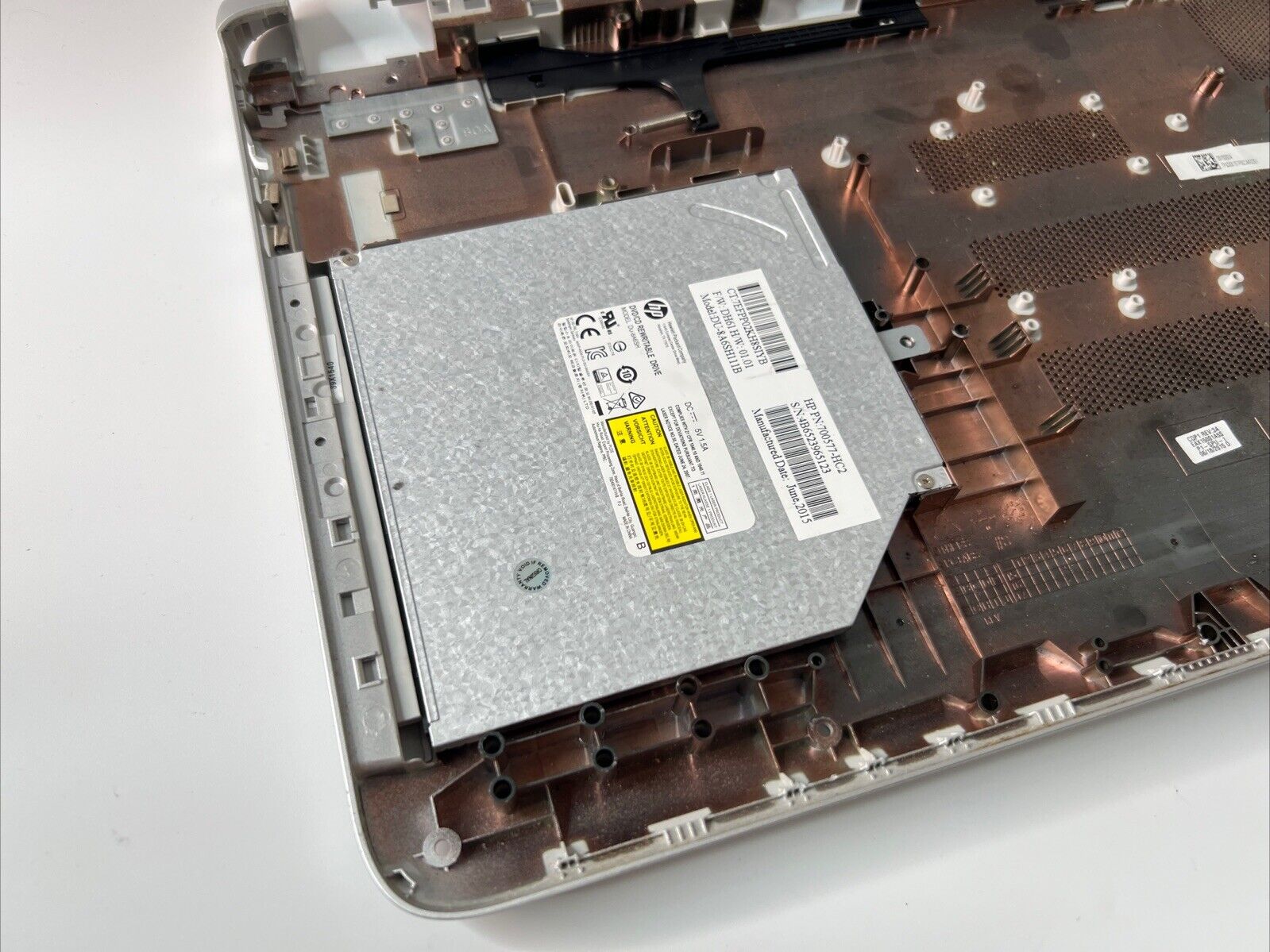 GENUINE HP Pavilion 15-AB SILVER Bottom Base Cover 15-AB150SA DVD DRIVE DU-8A6SH