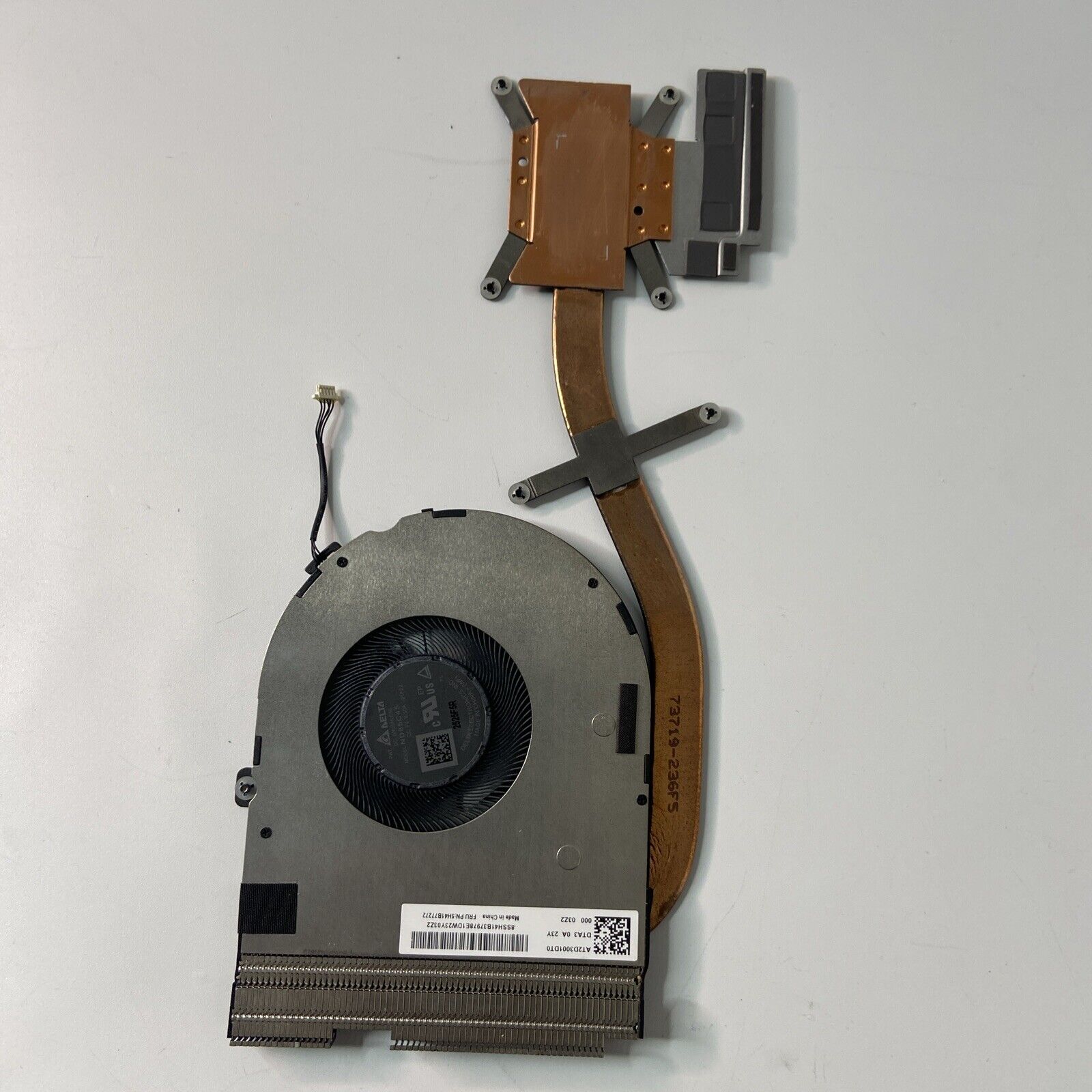 Genuine Lenovo ThinkPad T14 Gen 3 P14S Gen 3 CPU Heatsink & Cooling Fan 