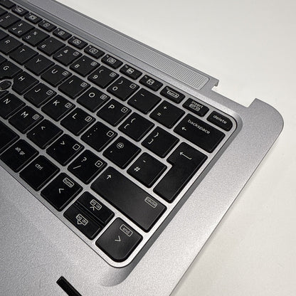 Genuine HP EliteBook 820 G3 Palmrest UK Keyboard 821692-001 Silver