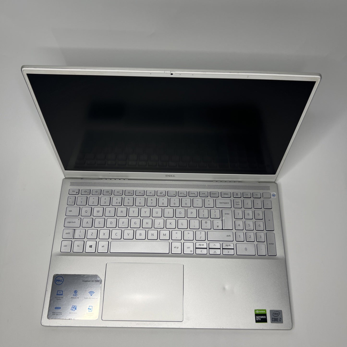 Dell Inspiron 15 7501 15.6” FHD Laptop i7-10750H 16GB RAM 512GB SSD GTX 1650 Ti