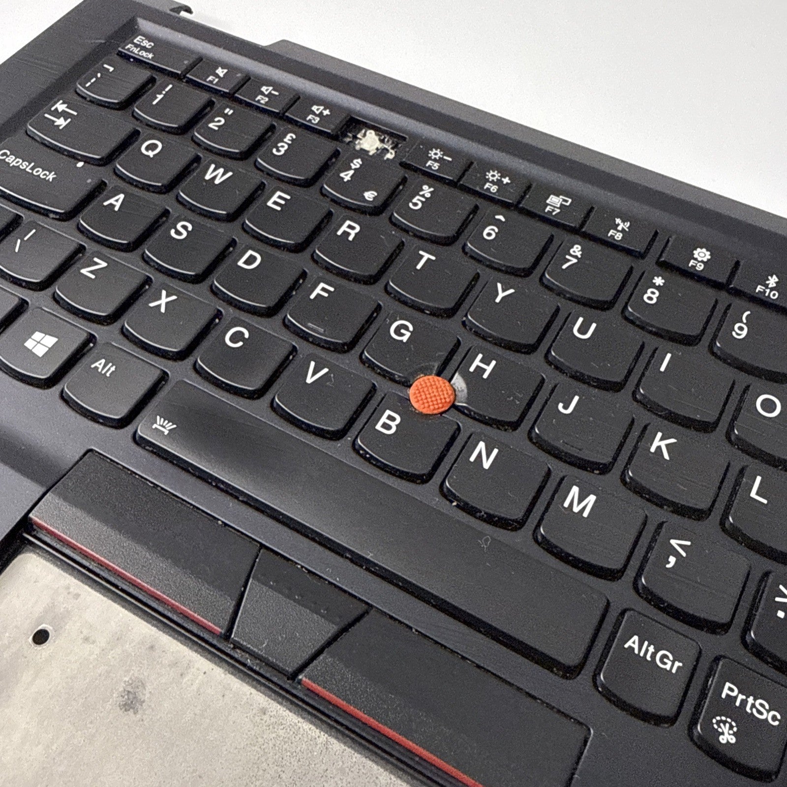 Genuine Lenovo x390 yoga Palmrest Assembly UK Keyboard (1 Key Missing)