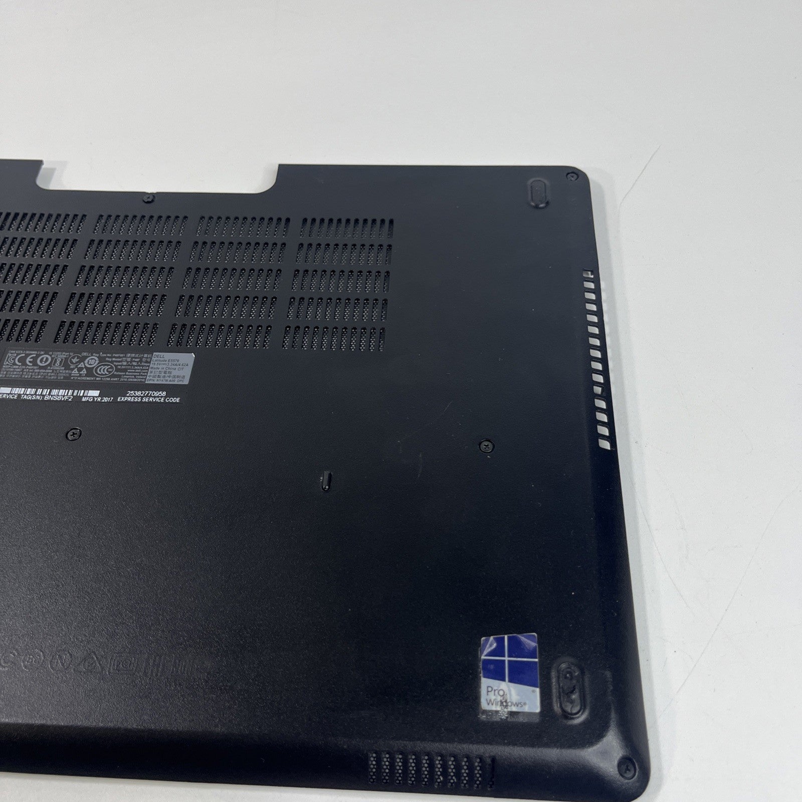Genuine Black Dell Latitude E5570  Shell Bottom Base Case Cover Oovj58