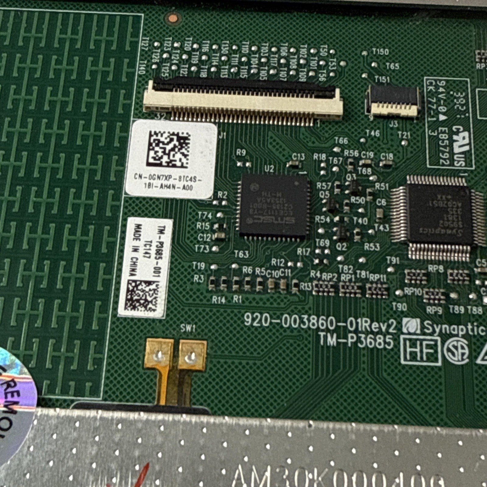 Genuine Dell Latitude 5420 5430 Touchpad and Cable PN/0GN7XP  + Screws