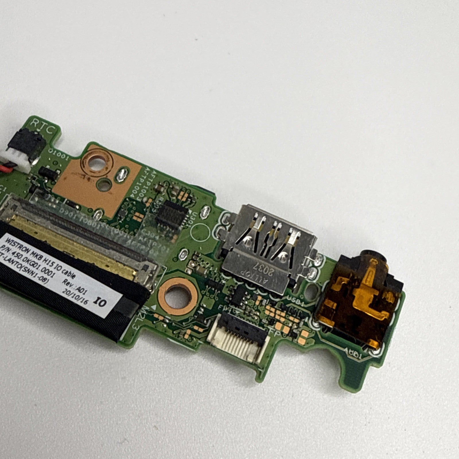 Dell Inspiron 7501 USB Port Board + Connector + Cmos Battey