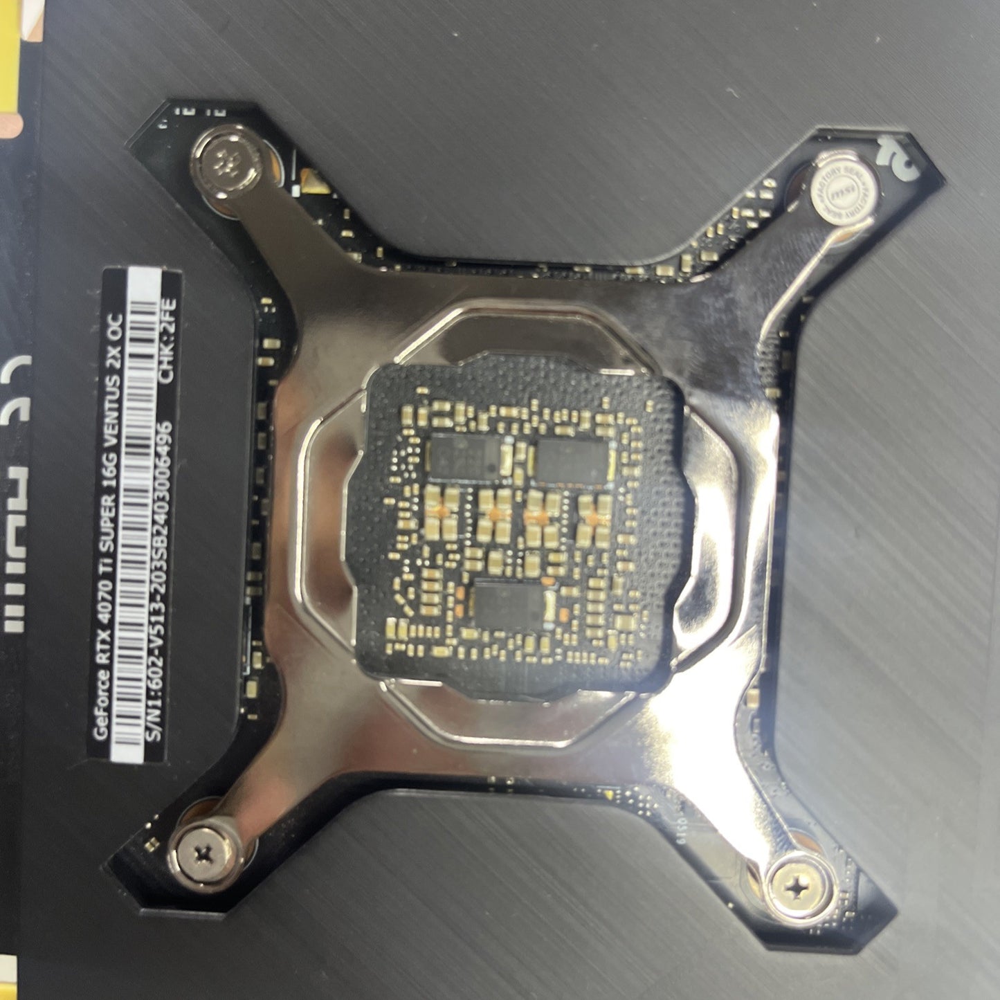 MSI GeForce RTX 4070 Ti Super Ventus 2X OC Graphics Card 16GB GDDR6X. Dead