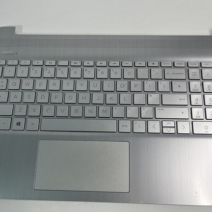 Genuine Silver HP 15s-Eq2510sa Palmrest, Keyboard, Speakers & Touchpad 4D0P5TS