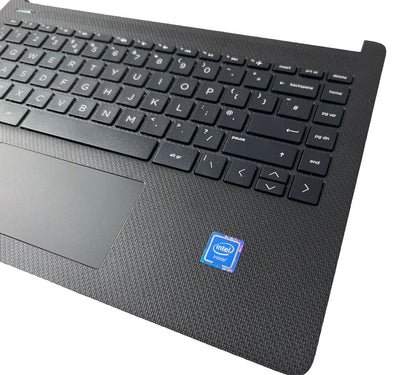 HP 14-DQ0518SA Complete Palmrest Housing Touchpad UK Keyboard DC JACK Black
