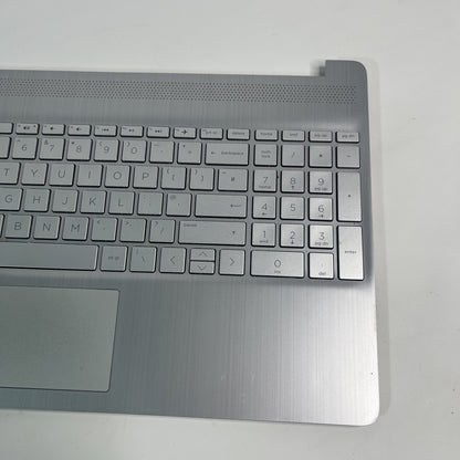 Genuine Silver HP 15s-Eq2510sa Palmrest, Keyboard, Speakers & Touchpad 4D0P5TS