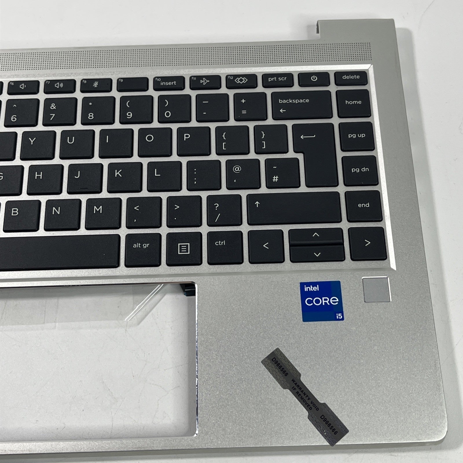Genuine Silver HP ProBook 440  G8 UK  Keyboard PALMREST & Speakers.
