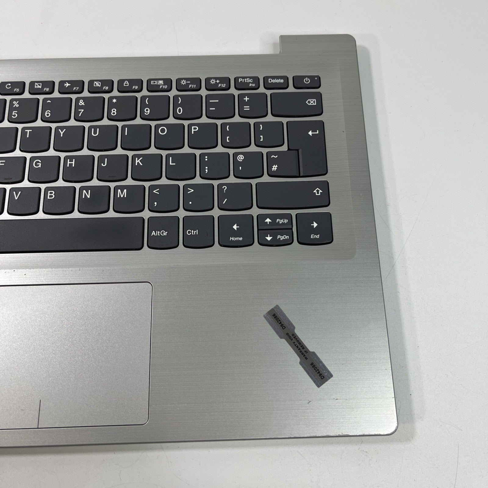 Genuine Silver Lenovo IdeaPad 320S-14IKB Palmrest Keyboard, Touchpad & Speakers.