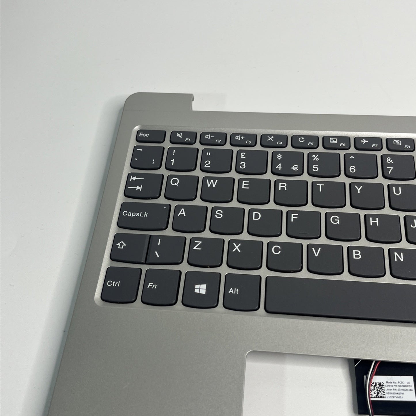 Genuine Silver Lenovo IdeaPad 330S-15IKB  Palmrest Keyboard And Speakers