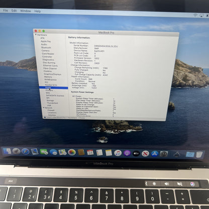 Apple MacBook Pro A2159 2019 13"  Touch Bar Core i5-8257U 1.4GHz 128GB SSD 8GB