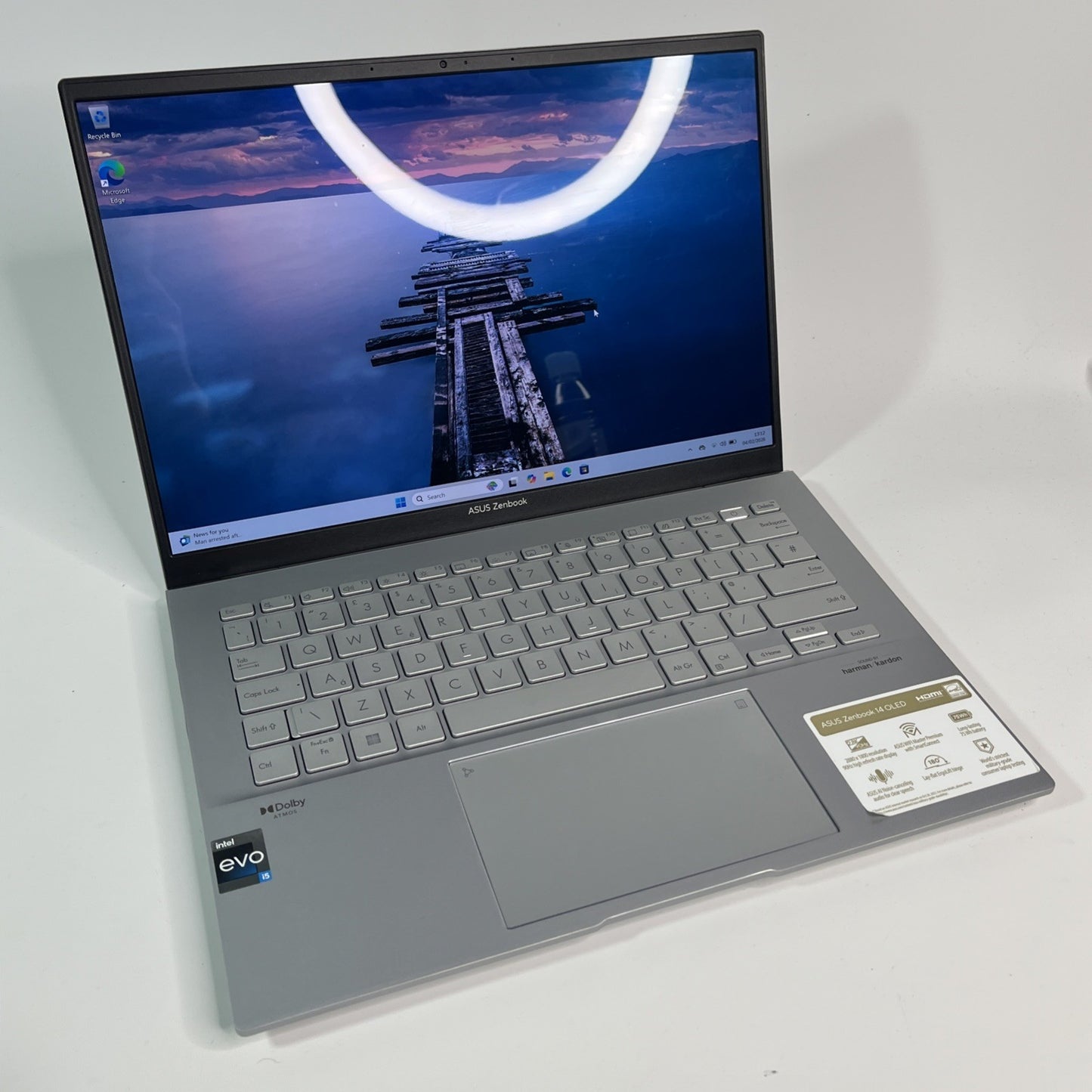ASUS ZenBook 14 Ux3402V OLED 90Hz Laptop- i5-1340P,16GB RAM,256GB SSD,Windows 11