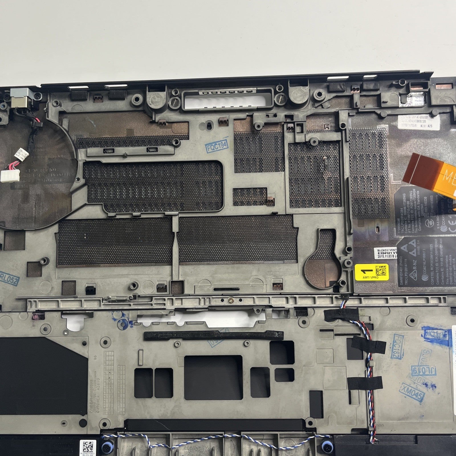 Genuine Black Dell Latitude E7450 Base Bottom Chassis Case Base  HVJ91 0HVJ91