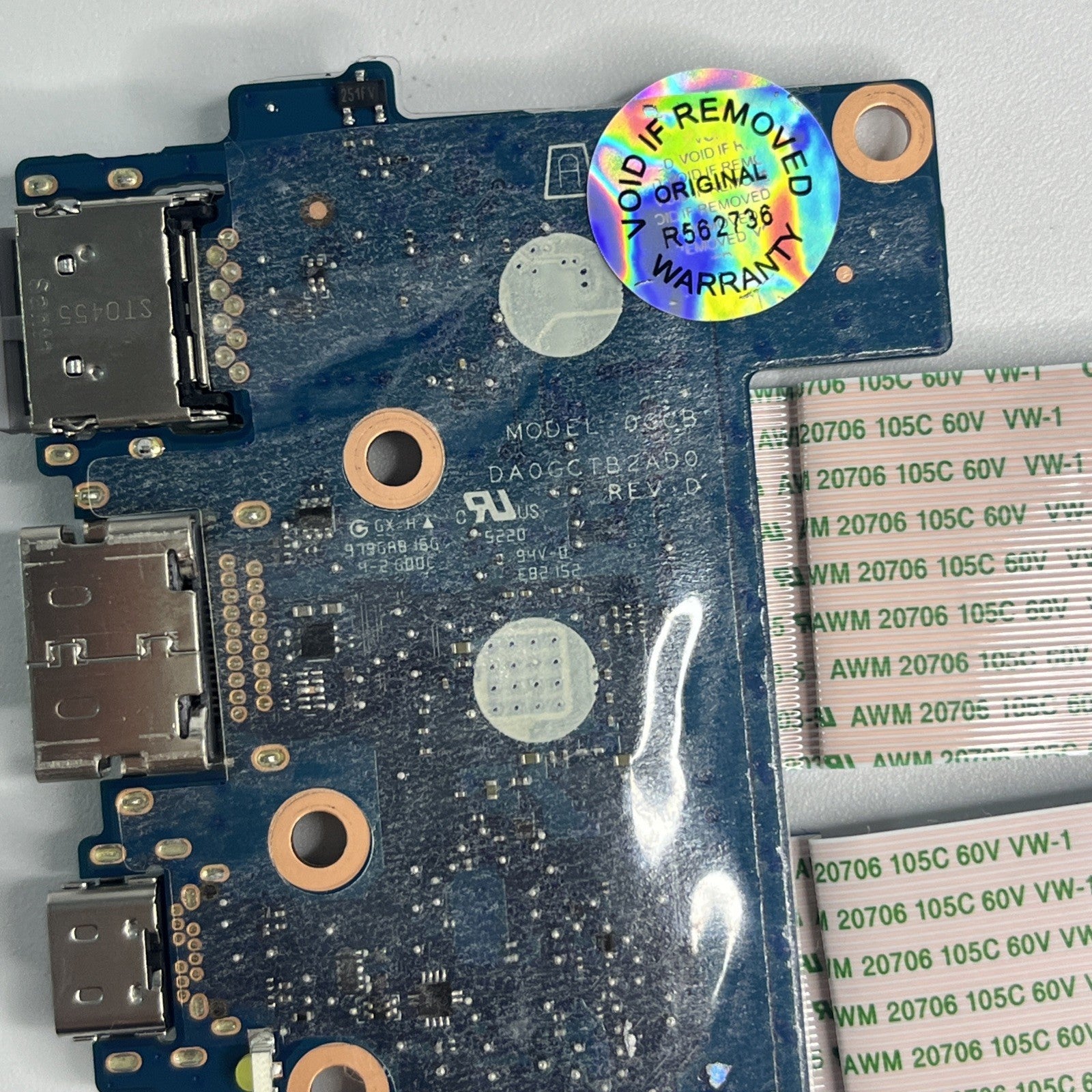 Genuine HP Chromebook 14B-NA 14B-NS USB Port Board Cable I/O Board DA0GCTB2AD0
