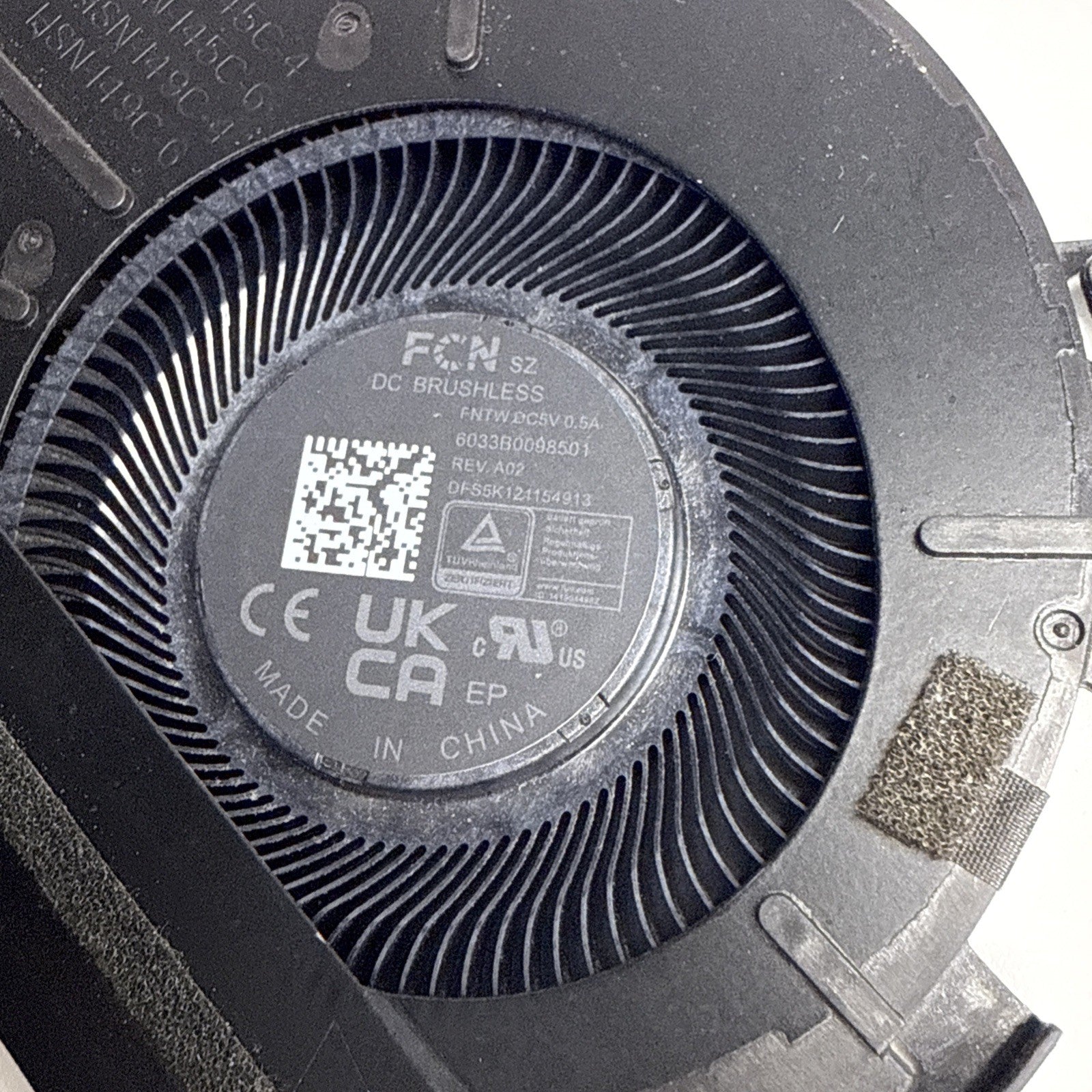 HP Zbook Firefly G10 CPU Cooling Fan 6033B0098501