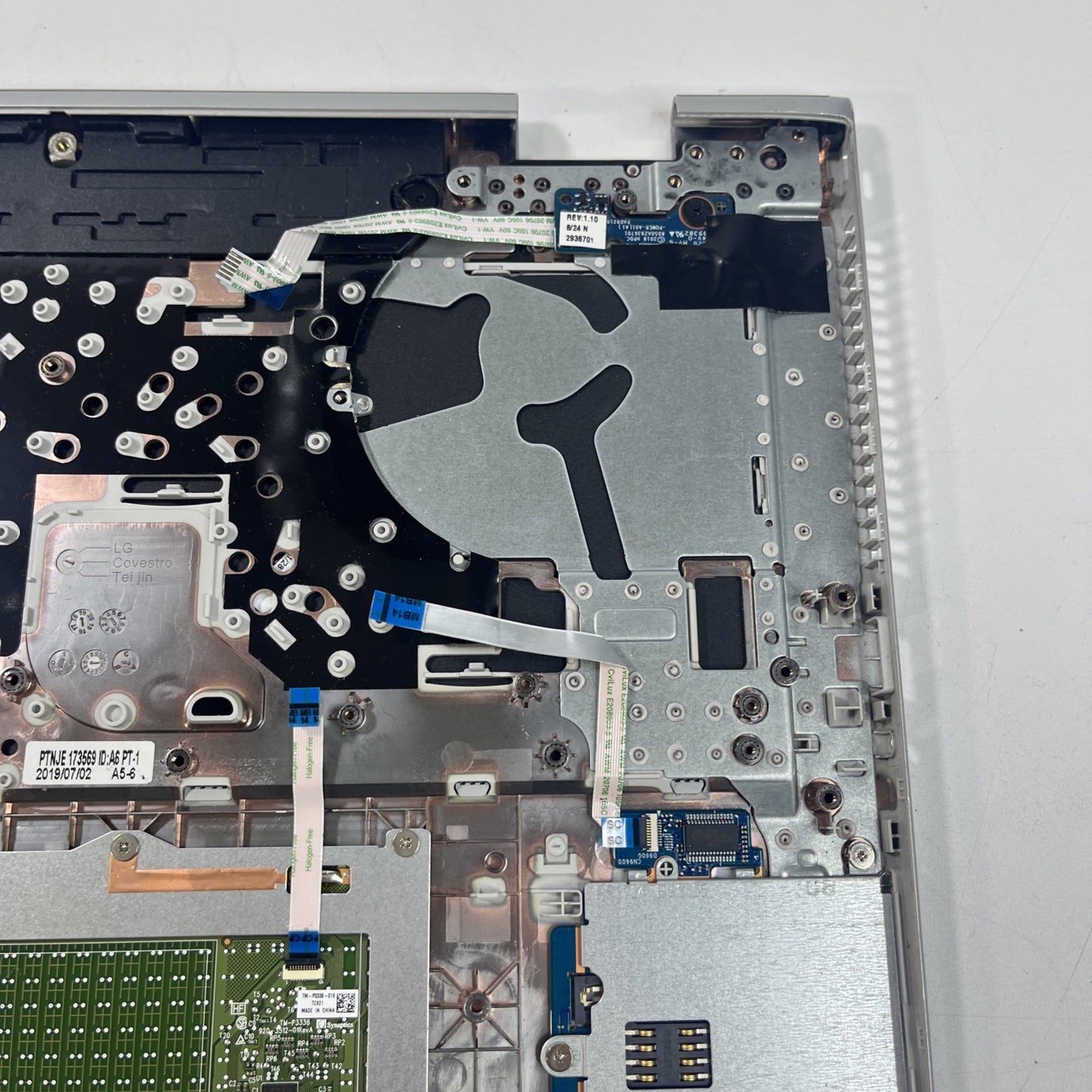 Genuine Silver Hp Probook 640 G5 Palmrest And Touchpad 4BSFN0. Bit Cracked
