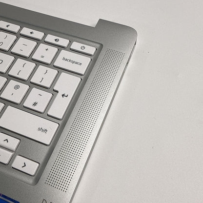 HP Chromebook 14A-NA0001sa Palmrest Cover Keyboard UK Sliver Speakers Genuine