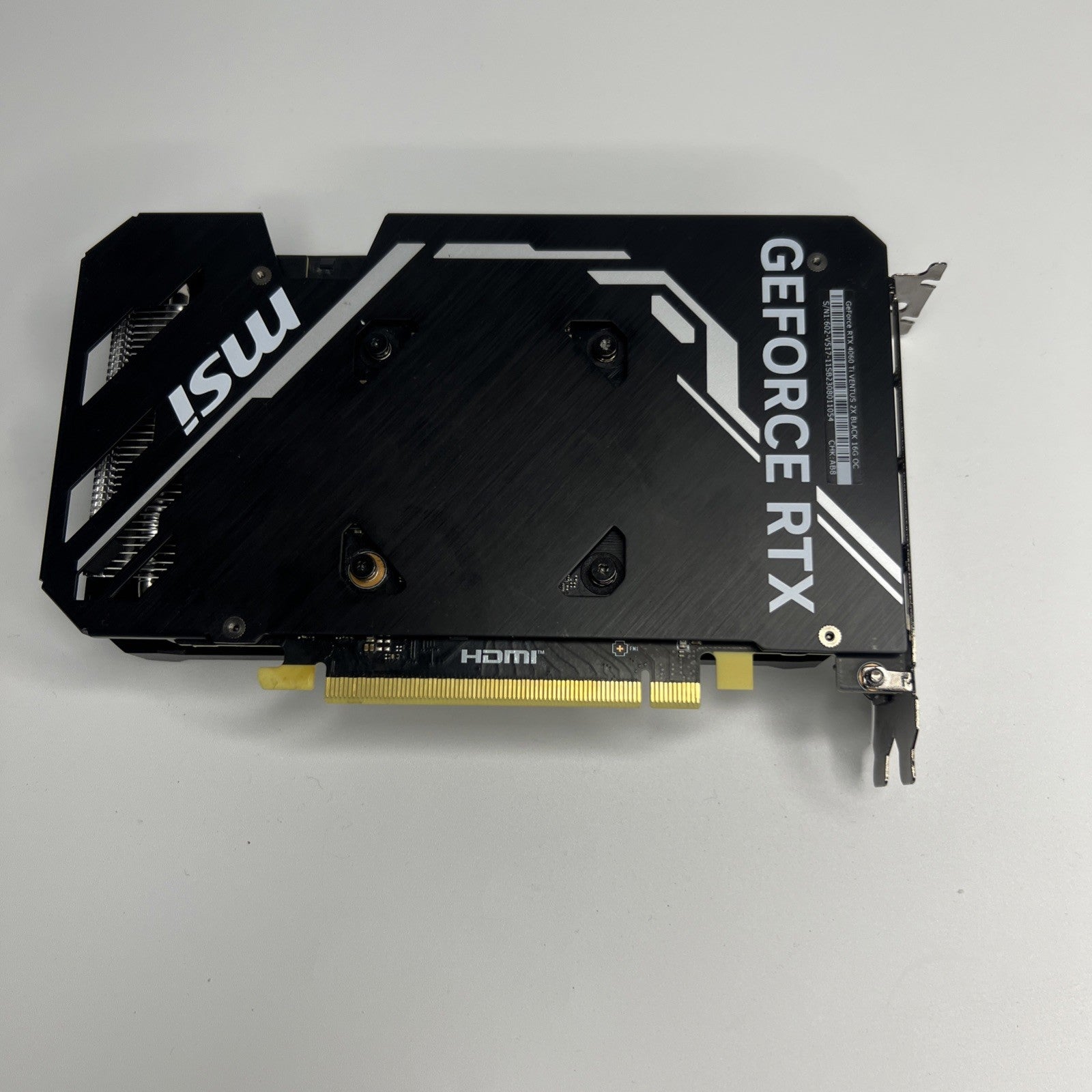 MSI GeForce RTX 4060 VENTUS 2X BLACK 16GB OC GDDR6 Graphics Card For Parts