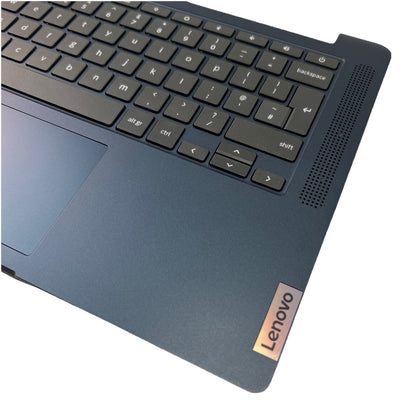 Genuine Lenovo ideapad 3 chrome 14M836 Palmrest UK Keyboard Touchpad Blue