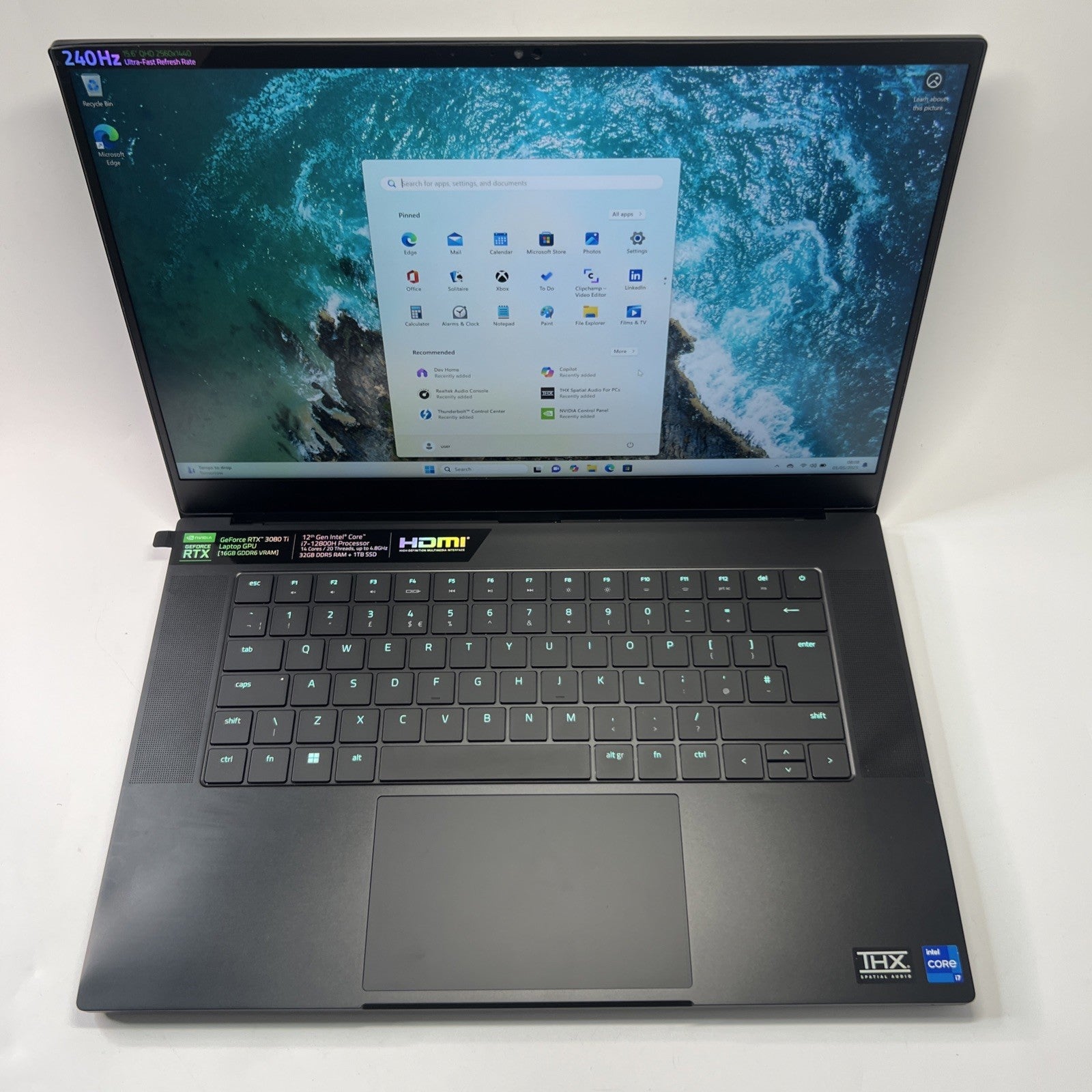 Razer Blade 15 Advanced RZ09-0421 Intel i7-12800H 32GB RAM 1TB SSD RTX 3080Ti