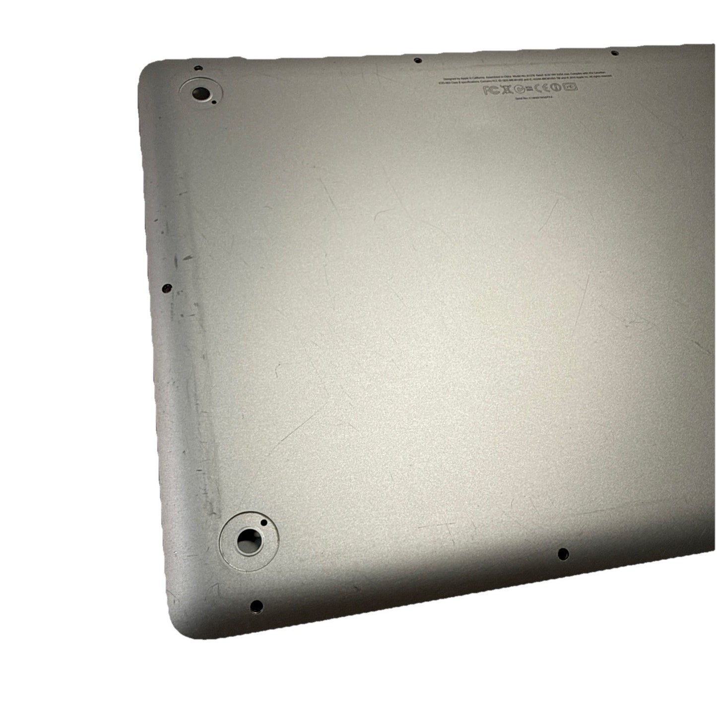 APPLE MACBOOK PRO A1278 13” MID 2010 2011 2012 BOTTOM CASE -NO RUBBERS (GRADE C)
