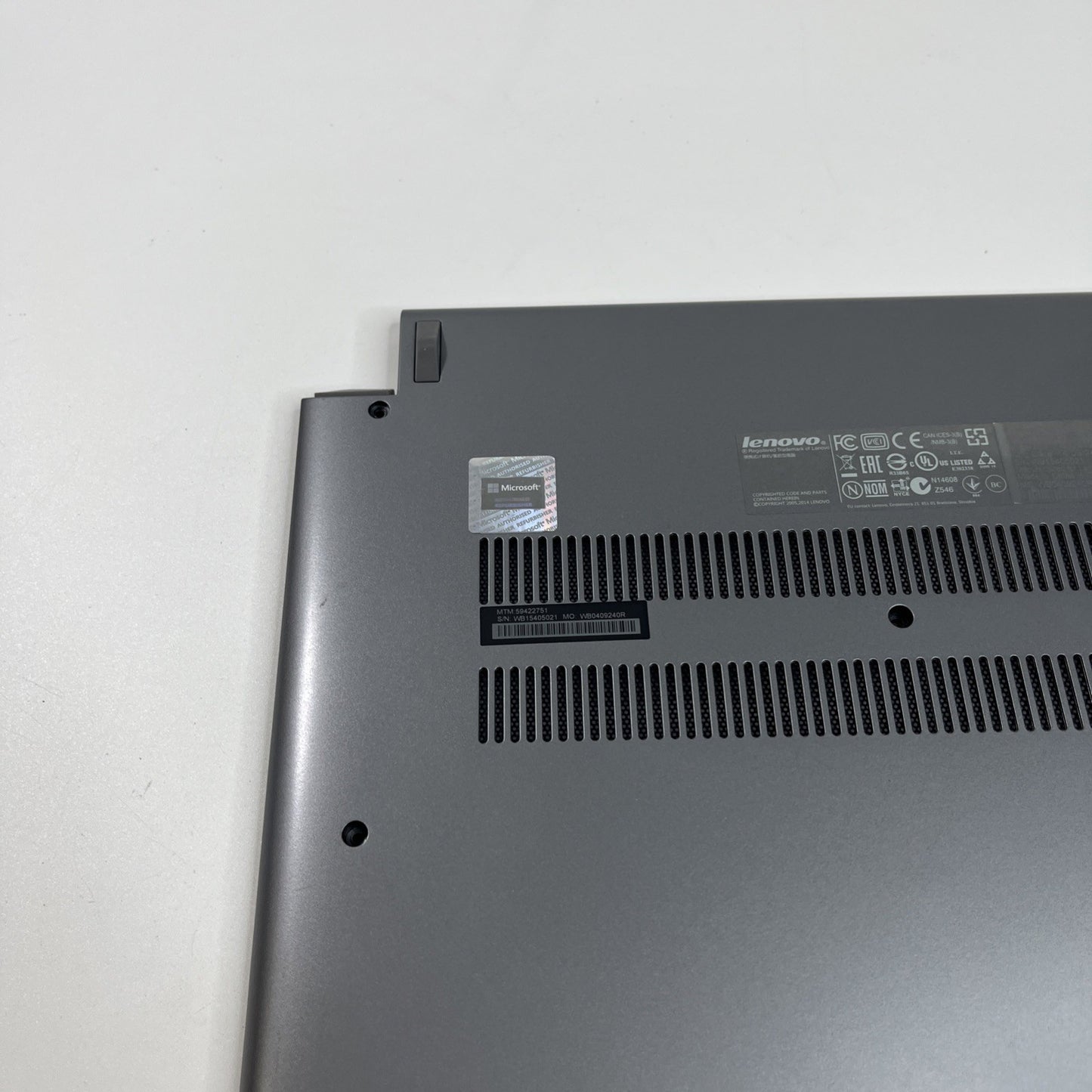 Genuine Lenovo Flex 2-14  Silver  Bottom Base Cover Chassis Housing 5CB0F76733
