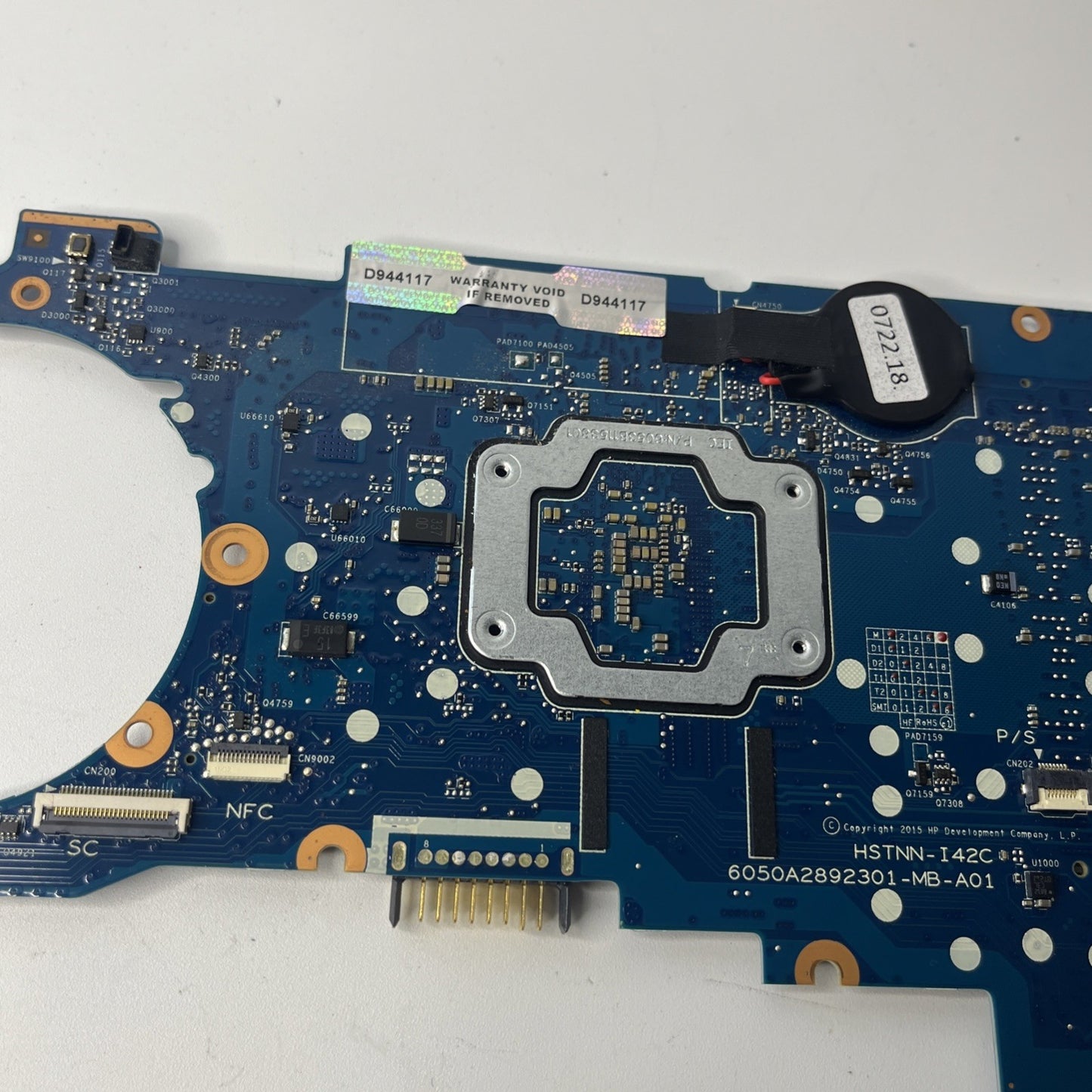 HP ELITEBOOK 820 G3 LAPTOP MOTHERBOARD SYSTEM BOARD I5-6200U WIN 831762-601