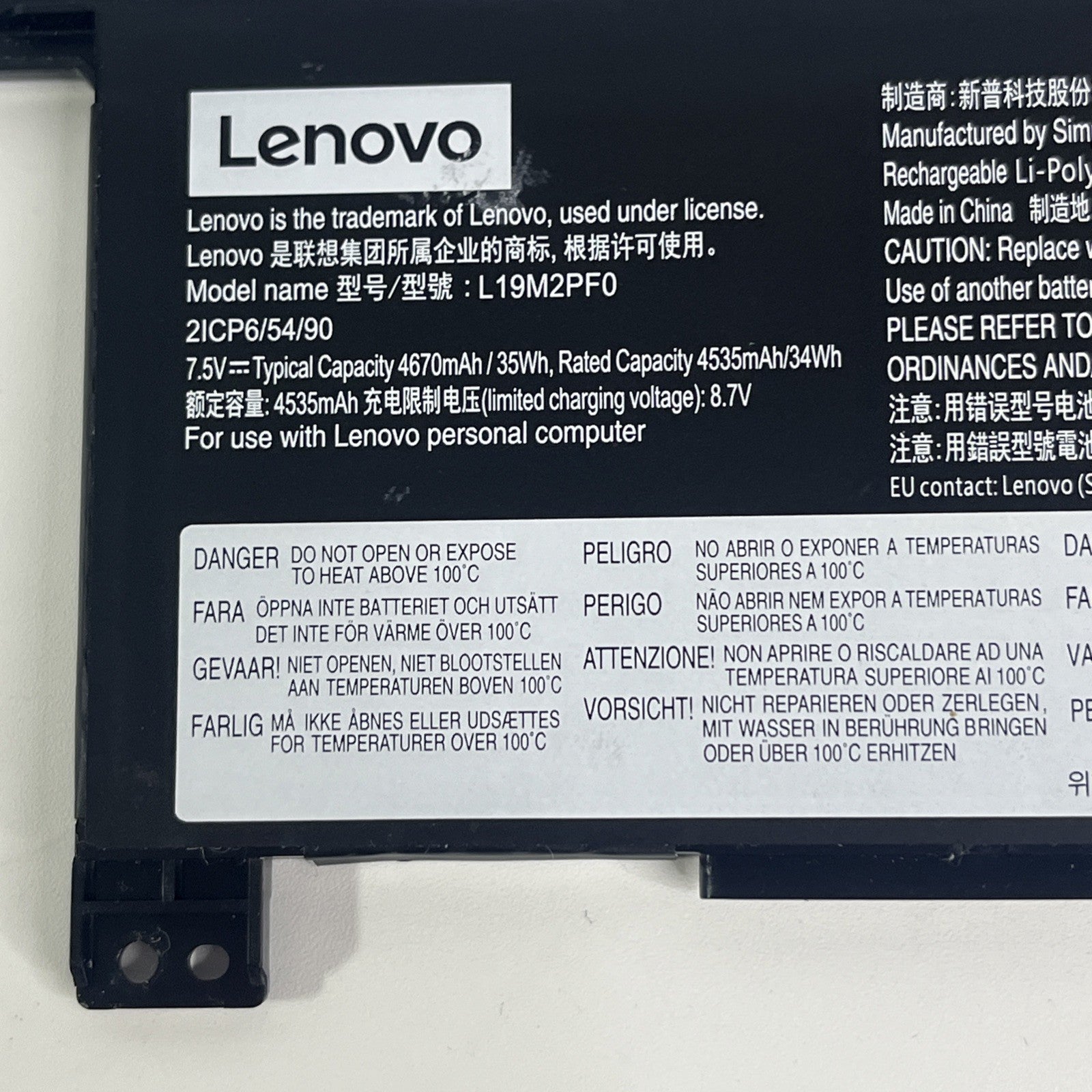Genuine Lenovo IdeaPad SLIM 1-14AST-05, L19M2PF0, L19C2PF0 Laptop Battery |
